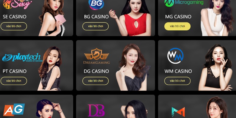 Một số sảnh game tiêu biểu của casino King88